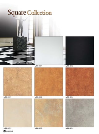 RM-3581   RM-3582




 RM-3561      RM-3562   RM-3564




 RM-3571      RM-3572   RM-3574

10 LUMINOUS
 