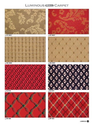 HT 8021   HT 8027




HD 4500   HD 4501




CJ 512    CJ 517




HF 609    HF 623

                    LUMINOUS 17
 