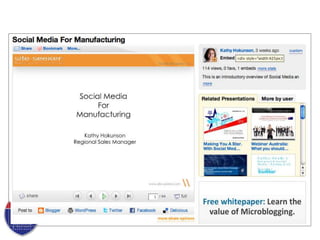 Making Sense of Internet Marketing for Manufacturers for the 2010 CMBC