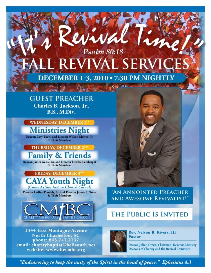 2010 cmbc fall revival mailer fall revival flyer