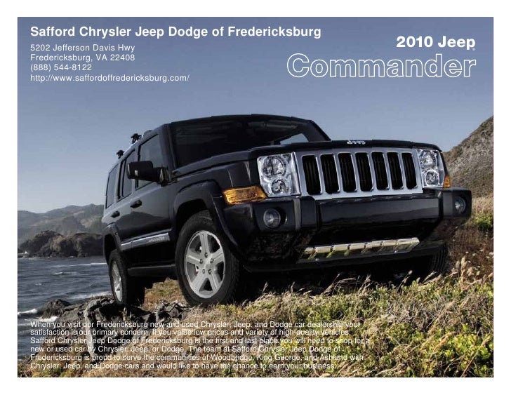 Safford Of Fredericksburg >> 2010 Safford Chrysler Jeep Dodge Of Fredericksburg Jeep Safford Of Fredericksburg >> 2010 Safford Chrysler Jeep Dodge Of Fredericksburg Jeep