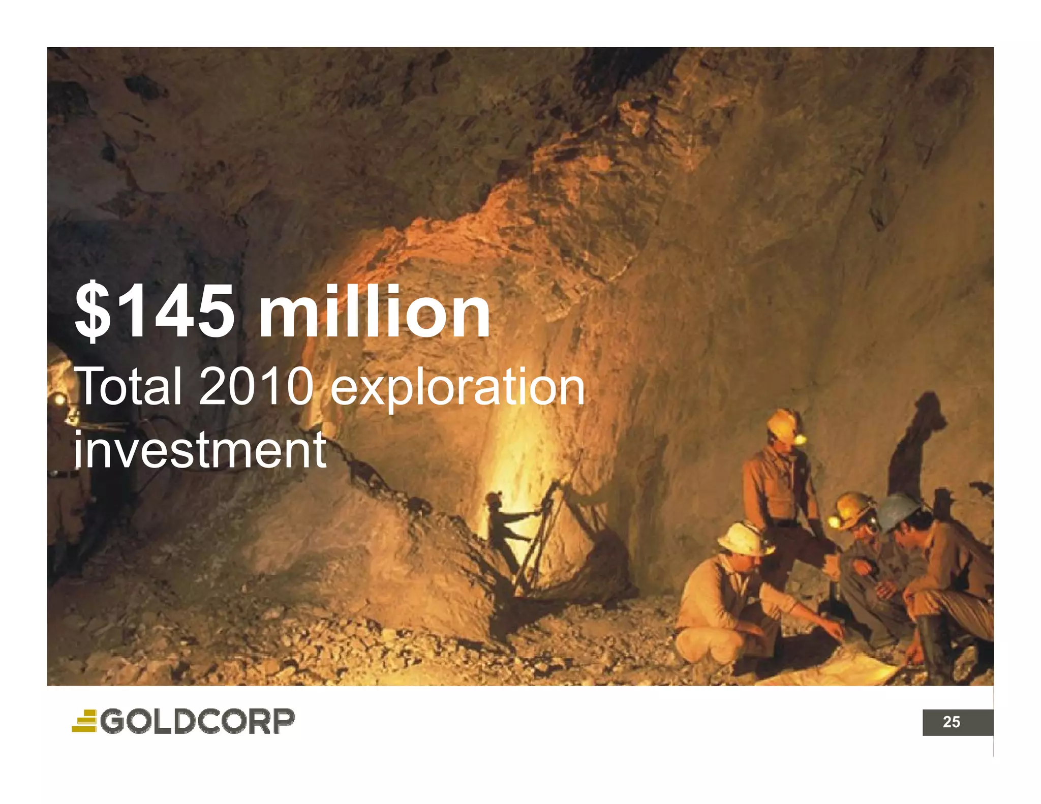 $145 million
Total 2010 exploration
investment



                         25 25
 