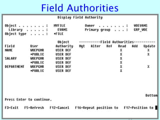 Field Authorities




                    17
 