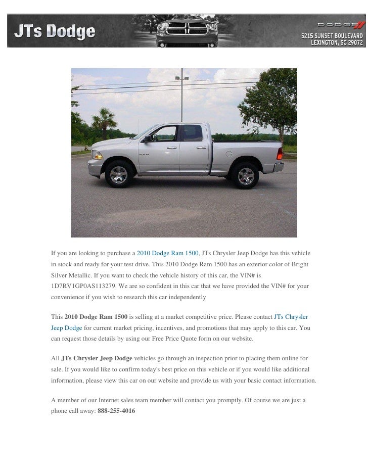 2010 dodge ram 1500