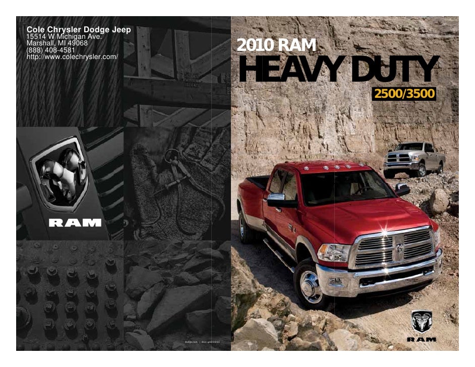 2010 Dodge Ram 2500 Cole Chrysler Dodge Jeep Marshall MI