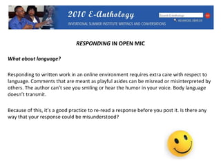  Need suggestions for where you should go with the piece.