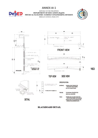 163
ANNEX AI-1
REPUBLIC OF THE PHILIPPINES
DEPARTMENT OF EDUCATION (DepED)
PHYSICAL FACILITIES SCHOOL’S ENGINEERING DIVISION
MERALCO AVENUE, PASIG CITY
 