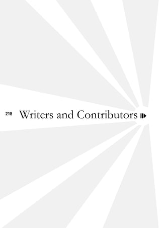 218
Writers and Contributors
 