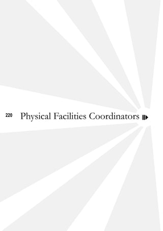 220 Physical Facilities Coordinators
 