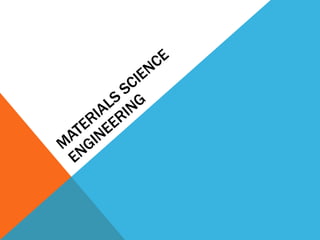 MATERIALS SCIENCE ENGINEERING 