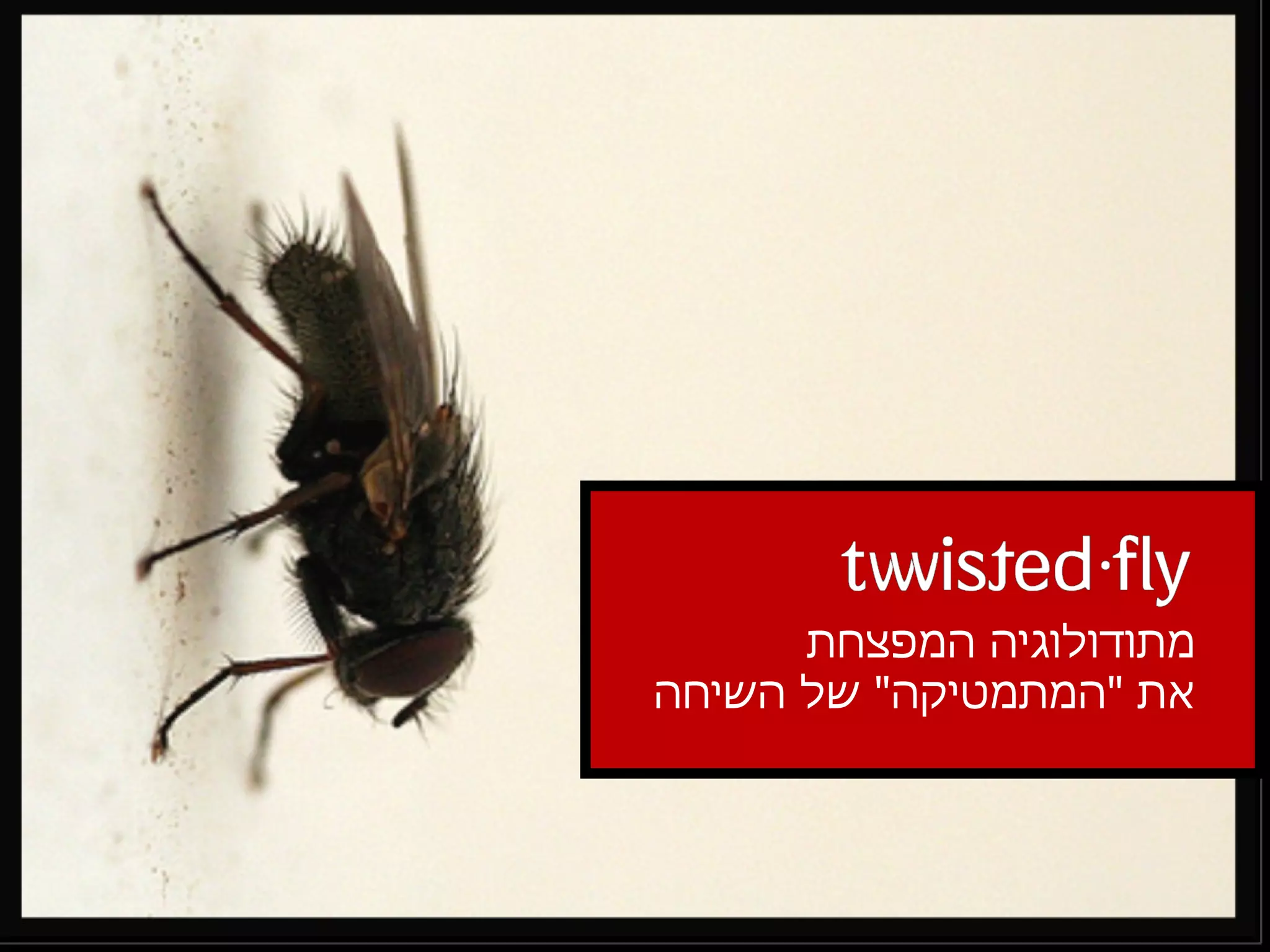 מתודולוגיה המפצחת את  " המתמטיקה "  של השיחה 