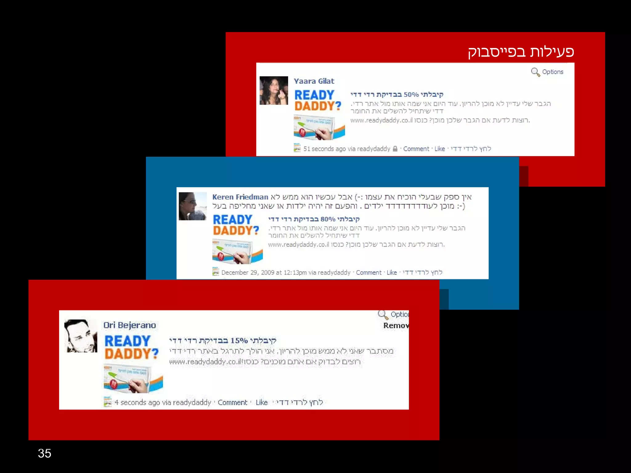 פעילות בפייסבוק 