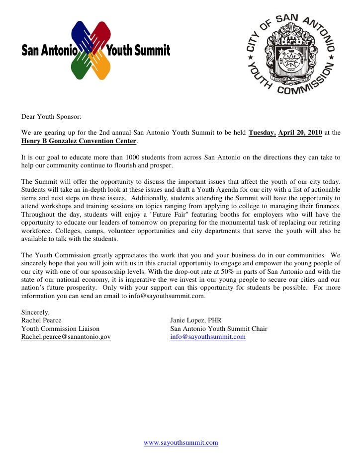 funding request letters