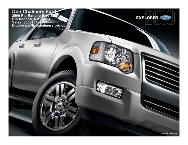 2010 Don Chalmers Ford Explorer Albuquerque Nm