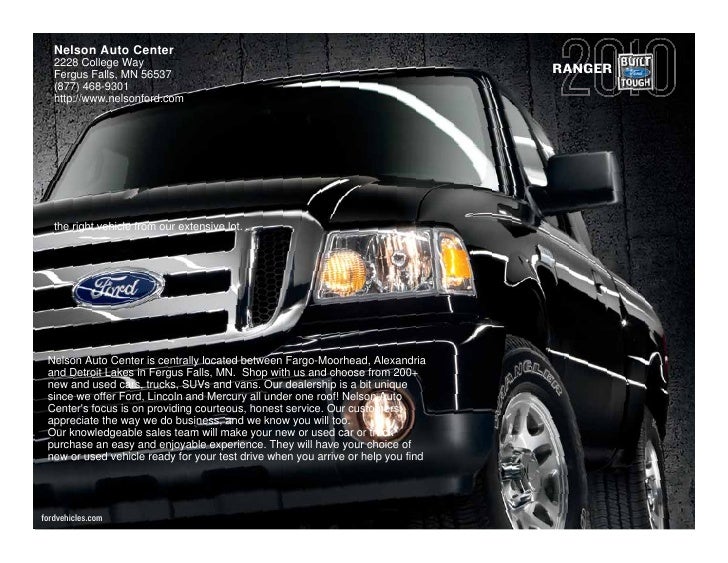 2010 Ford Ranger Nelson Auto Center Fergus Falls MN