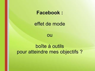 Formation Facebook | Poitiers | Automne 2010 | Beer Bergman pour Bilance