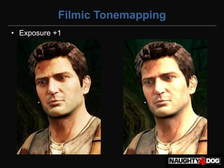 Filmic Tonemapping
• Exposure +1
 