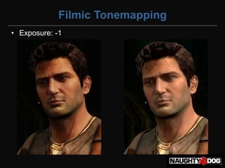 Filmic Tonemapping
• Exposure: -1
 