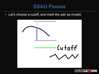 SSAO Passes
• Let's choose a cutoff, and mark the pair as invalid.
 