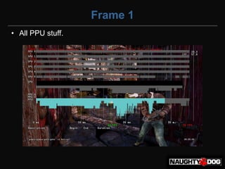 Frame 1
• All PPU stuff.
 