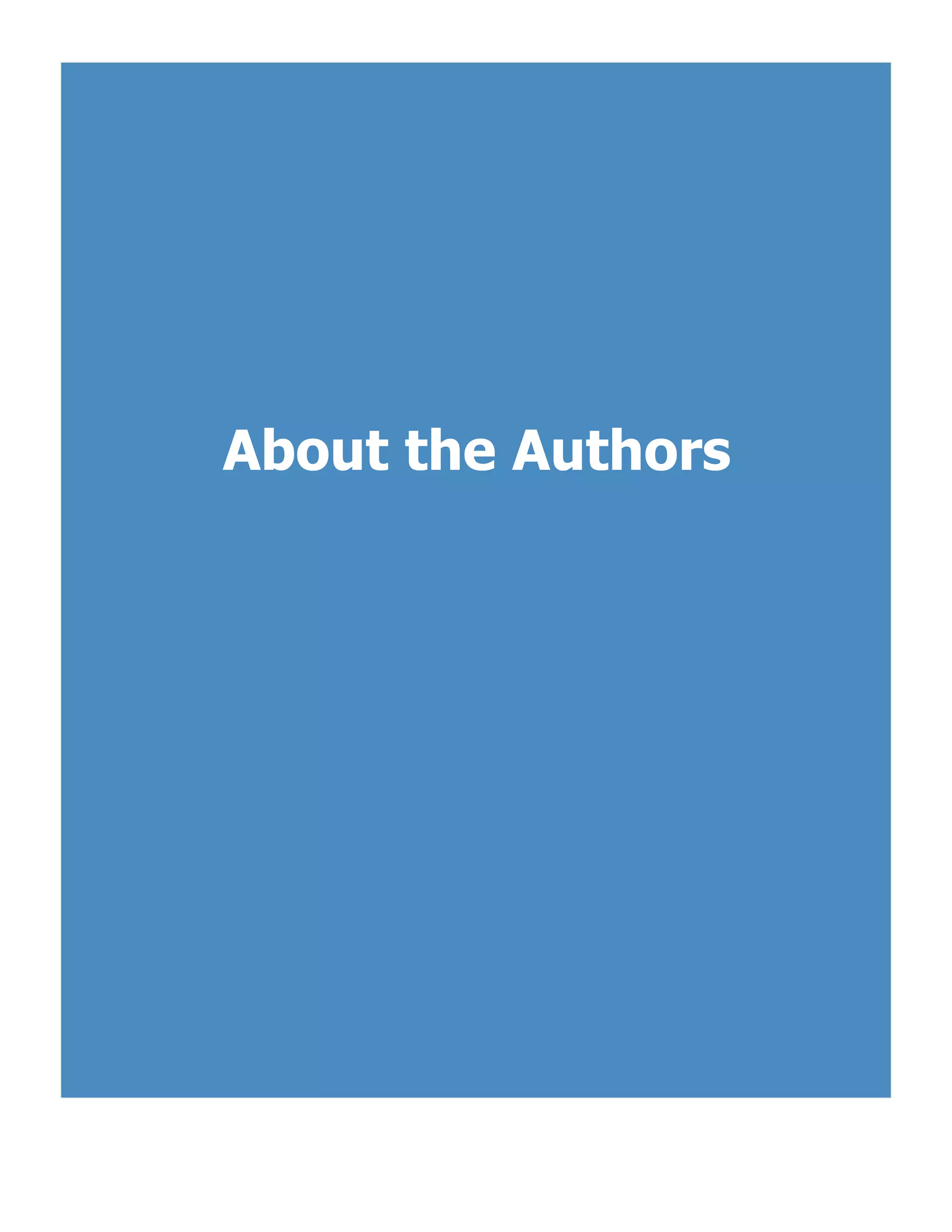 About the Authors
 