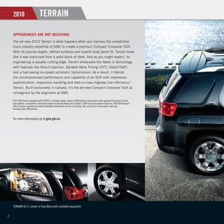 2010 gmc terrain brochure | PDF
