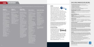PEACE OF MIND, STANDARD WITH EVERY GMC MODEL
     YUKON                      OVERVIEW                                                                                                                                                                                                                                                                      When you build them with quality, you can back them with conﬁdence. That’s why General Motors of Canada
                                                                                                                                                                                                                                                                                                              backs every GMC model with the best coverage in Canada. Program highlights include:
                                                                                                                                                                                                                                                                                                              • 3-year/60,000 km New Vehicle Limited Warranty*
                                                                                                                                                                                                                                                                                                              • 5-year/160,000 km Powertrain Component Limited Warranty, with $0 deductible on repairs and

                                                                                                                                                                                                               ONSTAR                                                                                           the warranty is fully transferable at no charge*
     Yukon is offered in a choice of attractive models. To help you ﬁnd the one that’s just right for you, some of the major features that                                                                                                                                                                    • 5-year/160,000 km Courtesy Transportation*
                                                                                                                                                                                                                                                                                                              • 5-year/160,000 km 24/7 Roadside Assistance*
                                                                                                                                                                                                               Does your vehicle have a help
     differentiate one Yukon model from another are listed below.                                                                                                                                                                                                                                             • 6-year/160,000 km rust-through perforation coverage*
                                                                                                                                                                                                               button? If you have OnStar,* you                                                               • 8-year/130,000 km coverage on catalytic converters and powertrain control modules (PCMs).*

                                                                                                                                                                                                               can get the help you need at the                                                                * Whichever comes ﬁrst. Conditions and limitations apply, see dealer for details.
     YUKON SLE                              YUKON SLT                               YUKON DENALI
                                                                                                                                                                                                               push of a button. If you’re in a                                                               OTHER OWNERSHIP PRIVILEGES AND PROGRAMS:†
     YUKON XL SLE                           YUKON XL SLT                            YUKON XL DENALI                        YUKON HYBRID SLT                         YUKON HYBRID DENALI                                                                                                                       • GM Protection Plan (GMPP) – the only extended service plan backed by the resources and commitment of
                                                                                                                                                                                                               collision, you don’t even need to ask for help –                                                 General Motors, GMPP may be purchased at the time of sale or subsequently during the New Vehicle Limited
     The following features are standard    SLT models include the equipment        Denali models include the              The following features are standard      Yukon Hybrid Denali includes
                                                                                                                                                                                                               sensors around your vehicle can automatically alert an                                           Warranty period
                                                                                                                                                                                                                                                                                                              • GM Goodwrench Service – with GM-certiﬁed technicians and GM-approved parts, nobody knows your
     on SLE models:                         of SLE models plus the following        equipment of SLT models plus the       on Yukon Hybrid SLT:                     the equipment of Yukon Hybrid SLT          OnStar Advisor. If your vehicle’s stolen, we can use GPS                                         GM vehicle better.
                                            features and upgrades:                  following features and upgrades:                                                plus the following features
     • 320 hp 5.3L Vortec V8 engine                                                                                        • 6.0L Vortec V8 LIVC engine with
                                                                                                                                                                    and upgrades:
                                                                                                                                                                                                               technology to help police ﬁnd it. OnStar and 1 year                                             † Conditions and limitations apply.
     • GM Oil Life Monitoring System        • Fog lights                            • 403 hp FlexFuel 6.2L Vortec V8         VVT and Active Fuel Management                                                    of the Safe & Sound Plan is included on Yukon SLE
     • 6-speed automatic transmission       • Black roof rack cross bars              engine with VVT                      • 4-speed Electronically Variable        • Denali-speciﬁc grille                                                                                                                   TO HELP YOU PURCHASE A NEW VEHICLE:
       with Tow/Haul mode and               • Ultrasonic rear park assist           • Full-time all-wheel drive              Transmission                           • Power rear liftgate                      models. SLT and Denali models feature OnStar and                                               • GMAC Express Credit Application – a convenient way to get pre-approved credit toward the purchase of your
       Grade Braking                        • Leather-appointed seating surfaces    • AutoRide suspension with             • 300-volt nickel-metal hydride          • 22" aluminum wheels                                                                                                                       next GM vehicle
     • Autotrac transfer case
                                                                                                                                                                                                               1 year of the Directions & Connections Plan including                                          • GMAC Purchase Financing – on the spot ﬁnancing at your GM dealership††
                                            • Front bucket seats with power           automatic rear level control           Energy Storage System (ESS)            • Power sunroof
                                                                                                                                                                                                                                                                                                              • The GM Card – eligible cardholders may be able to redeem up to $3500 on GM Card® Earnings toward the
       (4x4 models)                           6-way driver’s seat adjuster          • Trailering Heavy-Duty Cooling        • Regenerative 4-wheel disc braking      • Colour-keyed assist steps with           Turn-by-Turn Navigation** – the simplest and smartest
     • 4-wheel disc brakes with ABS         • Centre ﬂoor console with storage
                                                                                                                                                                                                                                                                                                                Total Purchase Price on selected vehicles. For more information on The GM Card please call 1-800-461-3279.†
                                                                                      Package                                system with ABS                          chrome inserts                           navigation system available. Just push the OnStar                                               † Conditions and limitations apply. †† Subject to eligibility.
     • StabiliTrak electronic stability       and cupholders                        • Denali-speciﬁc grille                • Autotrac 4x4 system                    • Chrome roof rack side rails with
       control system with Proactive Roll   • Power adjustable brake and            • Power rear liftgate                    (on 4x4 models)                          body-coloured end caps                   button and tell the Advisor where you want to go, and                                          INFORMATION RESOURCES:
       Avoidance                              accelerator pedals                    • 20" aluminum wheels                  • StabiliTrak electronic stability       • Leather-wrapped steering wheel           turn-by-turn directions are downloaded to your vehicle.                                        You can ﬁnd more information about these programs from your GM dealer, or at these information centres:
     • Traction control                     • Tri-zone automatic climate controls   • Power sunroof                          control system with Proactive            with wood trim                                                                                                                          • The GM website at gm.ca
     • Rear locking differential            • Universal home remote transmitter     • Colour-keyed assist steps with         Roll Avoidance                         • Heated and cooled power 12-way           No one offers more ways to help on the road. Learn                                             • The GM Customer Communication Marketing Centre at 1-800-GM-DRIVE (1-800-463-7483 or 1-800-263-3830
     • Trailering Equipment Package         • Bose premium 9-speaker sound            chrome inserts                       • Traction control                         front bucket seats with perforated       more at onstar.ca                                                                                for TDD users)
     • 17" aluminum wheels                    system with subwoofer                 • Body-colour heated power exterior    • Rear locking differential                leather appointments and driver’s                                                                                                       • For information about GMAC visit gmac.ca or call 1-800-616-4622.
     • Tire pressure monitoring system      • Rear-seat audio controls and two        rear-view mirrors with power         • Trailering Equipment Package             2-position memory function              * OnStar services require vehicle electrical system (including battery), wireless service
     • Heated, power exterior mirrors         headphone jacks                         folding feature, auto- dimming       • 18" low-mass aluminum wheels           • 2nd-row, leather-appointed 60/40
                                                                                                                                                                                                                and GPS satellite signals to be available and operating for features to function              A WORD ABOUT THIS BROCHURE
     • Black roof rack side rails           • OnStar with 1 year of the               driver’s side mirror, integrated     • Tire pressure monitoring system          divided bench seat                                                                                                                      Some of the equipment shown or described throughout this brochure may be available at extra cost. We have tried
                                                                                                                                                                                                                properly. OnStar acts as a link to existing emergency service providers. Subscription
     • Black assist steps                     Directions & Connections Plan.          turn signals and passenger-side      • Body-colour heated power exterior      • 3rd-row, 3-passenger 50/50                                                                                                              to make this brochure comprehensive and factual. We reserve the right, however, to make changes at any time,
                                                                                                                                                                                                                Service Agreement required. Ability to locate stolen vehicles varies with conditions.
     • Remote vehicle starter system                                                  reverse tilt                           rear-view mirrors with power folding     divided bench seat                                                                                                                      without notice, in prices, colours, materials, equipment, speciﬁcations, models and availability. Speciﬁcations,
                                                                                                                                                                                                                Call 1-888-4ONSTAR (1-888-466-7827) or visit onstar.ca for OnStar’s Terms and                 dimensions, measurements, ratings and other numbers in this brochure and other printed materials provided
     • Front 3-passenger 40/20/40                                                   • Chrome roof rack side rails with       feature, auto-dimming driver’s side    • Bose 10-speaker luxury
                                                                                                                                                                                                                Conditions, Privacy Statement and details and system limitations.                             at the dealership or afﬁxed to vehicles are approximates based upon design and engineering drawings and
       divided bench seat with power                                                  body-coloured end caps                 mirror, integrated turn signals and      sound system.
       6-way driver’s seat adjuster                                                 • Heated leather-wrapped steering        passenger-side reverse tilt                                                     ** Turn-by-Turn Navigation not available in certain areas.                                       prototypes and laboratory tests. Your vehicle may differ due to variations in manufacture and equipment. Since
     • 2nd-row, 3-passenger 60/40                                                     wheel with wood trim                 • Black assist steps                                                                 Visit onstar.ca for coverage map.                                                             some information may have been adapted since the time of the printing, please check with your GM dealer for
                                                                                                                                                                    † Available in 10 Canadian provinces                                                                                                      complete details. General Motors of Canada Limited reserves the right to lengthen or shorten the model year for
       divided bench seat with armrest                                              • Auto-dimming interior                • Rearview Camera System
                                                                                                                                                                                                                                                                                                              any product, for any reason, or to start and end model years at different times.
                                                                                                                                                                      and the 48 contiguous United States.
       and cupholders
     • 3rd-row, 3-passenger 50/50
                                                                                      rear-view mirror
                                                                                    • Heated and cooled power 12-way
                                                                                                                           • Remote vehicle starter system
                                                                                                                           • Heated leather-appointed
                                                                                                                                                                      Subscription sold separately after       XM SATELLITE RADIO
                                                                                                                                                                      trial period.                                                                                                                           A WORD ABOUT ASSEMBLY
       split bench                                                                    front bucket seats with perforated     seating surfaces                                                                  Your listening preferences are very personal. XM                                               GM vehicles are equipped with engines and components produced and assembled by different operating units
     • Driver Information Centre                                                      leather appointments and driver’s    • Bucket seats with power 6-way                                                                                                                                                    of General Motors, its subsidiaries and suppliers and these engines and components may change or be obtained
     • Tri-zone manual climate controls                                               2-position memory function             driver’s seat adjuster                                                            Satellite Radio gives you access to                                                            from different sources from time to time. All such engines and components are approved for use in GM vehicles.
     • Bluetooth mobile phone                                                       • 2nd-row, leather-appointed           • 2nd-row, 3-passenger 60/40                                                        the largest playlist on the planet                                                             Certain equipment ordered may be unavailable at the time of assembly and we suggest that you verify that your
       connectivity                                                                   reclining bucket seats                 divided bench seat with armrest                                                                                                                                                  vehicle includes the equipment you ordered, or if there are changes, that they are acceptable to you.
     • Dual frontal and side-impact head                                            • 3rd-row, 3-passenger 50/50             and cupholders                                                                    and the most commercial-free
       curtain air bags                                                               divided bench seat                   • 3rd-row, 3-passenger 50/50                                                        music in digital-quality sound.                                                                TRADEMARKS
     • AM/FM stereo with                                                            • Power release fold-and-tumble          split bench                                                                                                                                                                      The marks appearing in this brochure including, but not limited to: General Motors, GM, the GM emblem, GMC,
       MP3- compatible CD player,                                                     2nd-row seating                      • Driver Information Centre                                                         That’s on top of news, talk, comedy and sports channels                                        Denali, Yukon, Yukon XL, Z71 and their respective logos, emblems, slogans and vehicle model names and body
                                                                                                                                                                                                                                                                                                              designs; and other marks such as Active Fuel Management, Autotrac, AutoRide, Solar-Ray, StabiliTrak and Vortec
       USB port, auxiliary input jack                                               • Rear Entertainment System with       • Auto-dimming interior                                                             – including more than 1000 NHL games. It all adds up                                           are trademarks of General Motors and/or General Motors of Canada Limited, its subsidiaries, afﬁliates or licensors.
       and 6 speakers                                                                 DVD player, overhead display,          rear-view mirror
     • XM Satellite Radio™†                                                           2 sets of wireless headphones,       • Tri-zone manual climate controls                                                  to 130 channels to choose from, coast to coast.† Why                                           GMAC is a registered trademark of the General Motors Acceptance Corporation of Canada, Limited.
     • OnStar® and 1 year of the                                                      auxiliary audio/video input jacks    • Bluetooth mobile phone connectivity                                               offer so much choice? XM Satellite Radio has to appeal                                         OnStar and the OnStar emblem are registered trademarks of the OnStar Corporation.
       Safe & Sound Plan.                                                             and rear-seat audio controls         • Dual frontal and side-impact head
                                                                                    • Bose 10-speaker luxury                 curtain air bags
                                                                                                                                                                                                               to a wide range of tastes, with more than 9 million                                            TheftLock is a registered trademark of Delphi Automotive Systems.
                                                                                      sound system.                        • DVD-based Navigation System with                                                  subscribers. And it’s standard on all Yukon models.                                            Radio Data System (RDS) is a registered trademark of the U.S. National Association of Broadcasters.
                                                                                                                             voice recognition, AM/FM stereo                                                                                                                                                  The XM name and related logos are trademarks of XM Canada, Canadian Satellite Radio Inc.
                                                                                                                             with MP3-compatible CD player,
                                                                                                                                                                                                               Ask your dealer for more information.
                                                                                                                                                                                                                                                                                                              Apple and iPod are registered trademarks of Apple Computer, Inc., registered in the U.S. and other countries.
                                                                                                                             USB port, auxiliary input jack and                                               † Available in 10 Canadian provinces and the 48 contiguous United States.
                                                                                                                                                                                                                                                                                                              Bose and AudioPilot are registered trademarks of the Bose Corporation.
                                                                                                                             6 speakers. Includes Hybrid power-                                                 Subscription sold separately after trial period.
                                                                                                                             ﬂow display on navigation screen.                                                                                                                                                Bluetooth is a registered trademark of Bluetooth SIG Inc.
                                                                                                                             Rearview Camera System display
                                                                                                                             also appears on navigation screen                                                                                                                                                COPYRIGHT
                                                                                                                           • XM Satellite Radio†                                                                                                                                                             ©Copyright 2009 General Motors of Canada Limited. All Rights Reserved. All text, images, graphics,
                                                                                                                           • OnStar and 1 year of the                                                                                                                                                        and other materials in this brochure are subject to the copyright and other intellectual property
                                                                                                                                                                                                                                                                                                             rights of General Motors and/or General Motors of Canada Limited. These materials may not be
                                                                                                                             Directions & Connections Plan.                                                                                                                                               YUKON SLT 1SC INTERIOR, shown with Light Titanium leather-appointed seats.
                                                                                                                                                                                                                                                                                                             reproduced, distributed or modiﬁed without the express written permission of General Motors and/or
                                                                                                                                                                                                                                                                                                             General Motors of Canada Limited.

                                                                                                                                                                                                                                                                                                              Printed in Canada, September 2009.
22                                                                                                                                                                                                                                                                                                                                                                                                                                  23
 