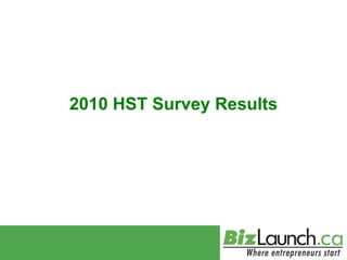 2010 HST Survey Results 