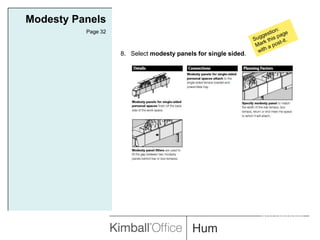 Modesty PanelsPage 32Suggestion:Mark this page with a post-it.8.   Select modesty panels for single sided.INTERWORKS