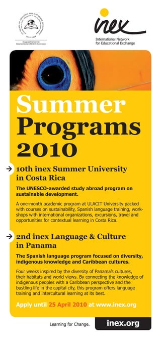 2010 Inex Study Programs In Costa Rica And Panama