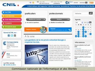 Commission nationale de l'informatique et des libertés   