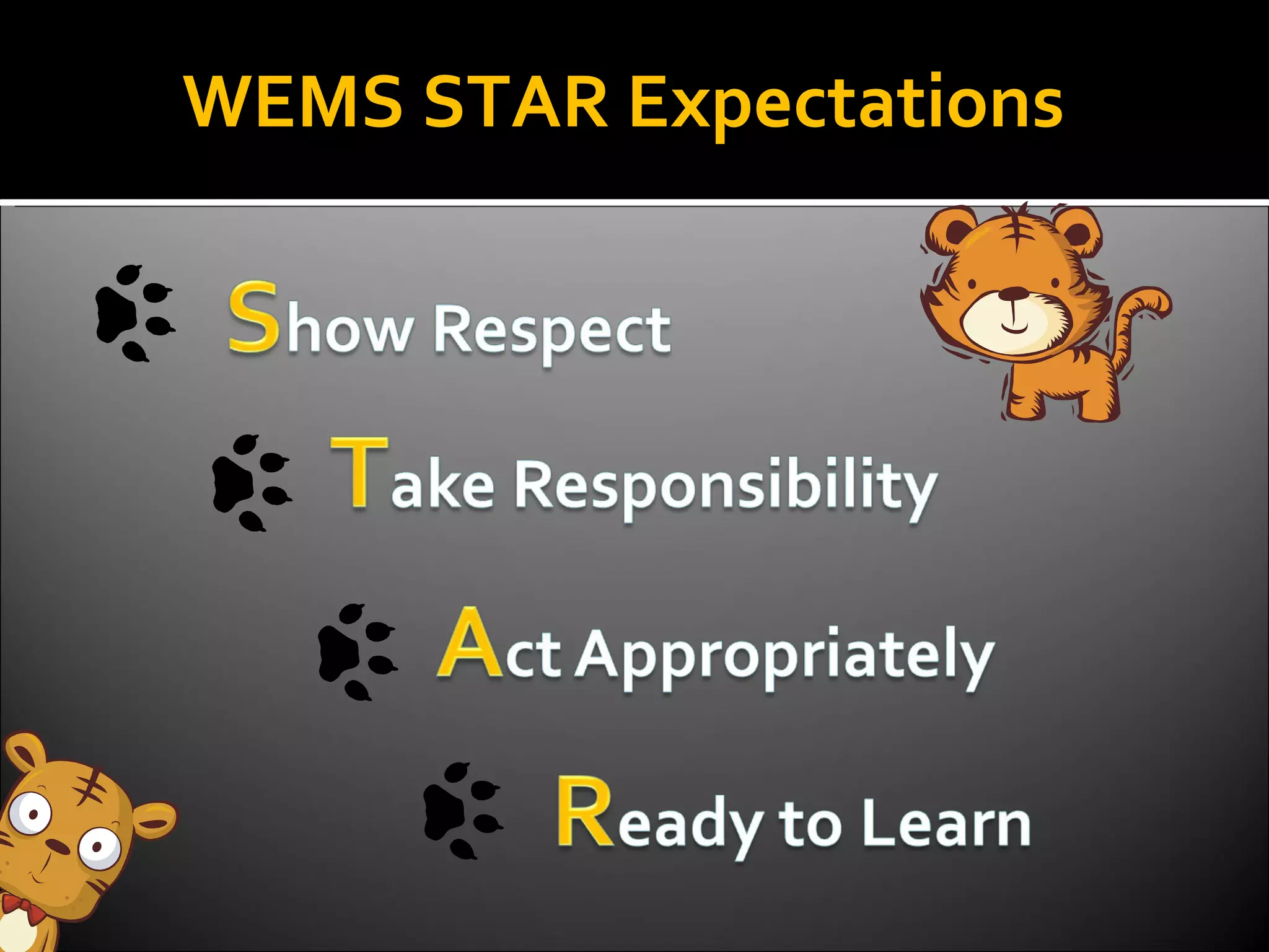 WEMS STAR Expectations 