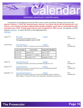 Nac Form 01.pdf The Prosecutor - June 2010 | PDF