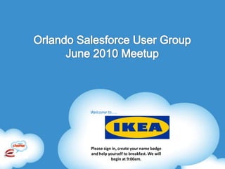 CRM Success In The Cloud Orlando Salesforce.com User GroupOctober  2009 ,[object Object]