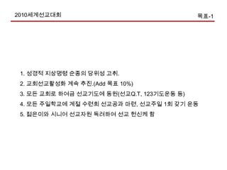  출정식 : 7월28일(수) 여수은파교회2010세계선교대회표어“ 열방의 빛 한국교회 (이사야 49:6) ” 
