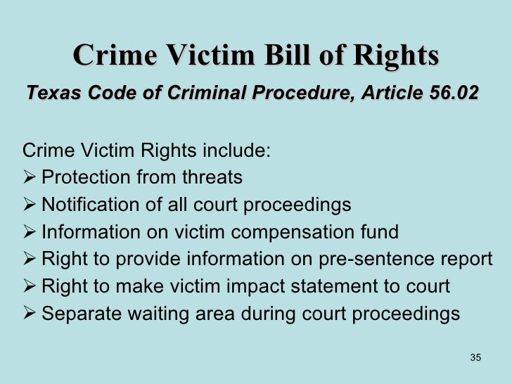 Civil Justice For Crime Victims in Texas