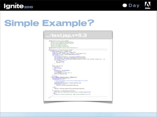 Simple Example?
.../text.jsp,v=5.3
 