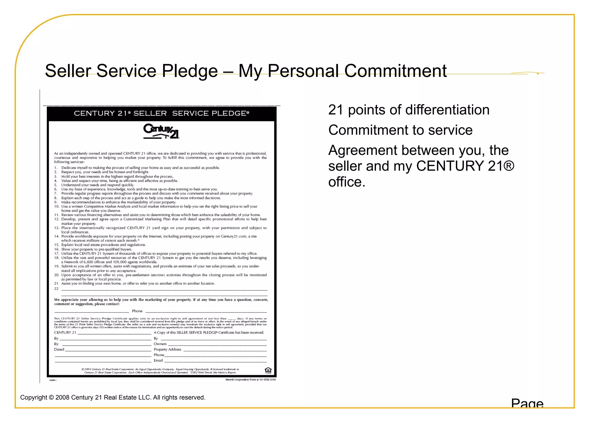 Online Marketing Strategically publish creative banners that increase traffic and listing exposure on Century21.com. 