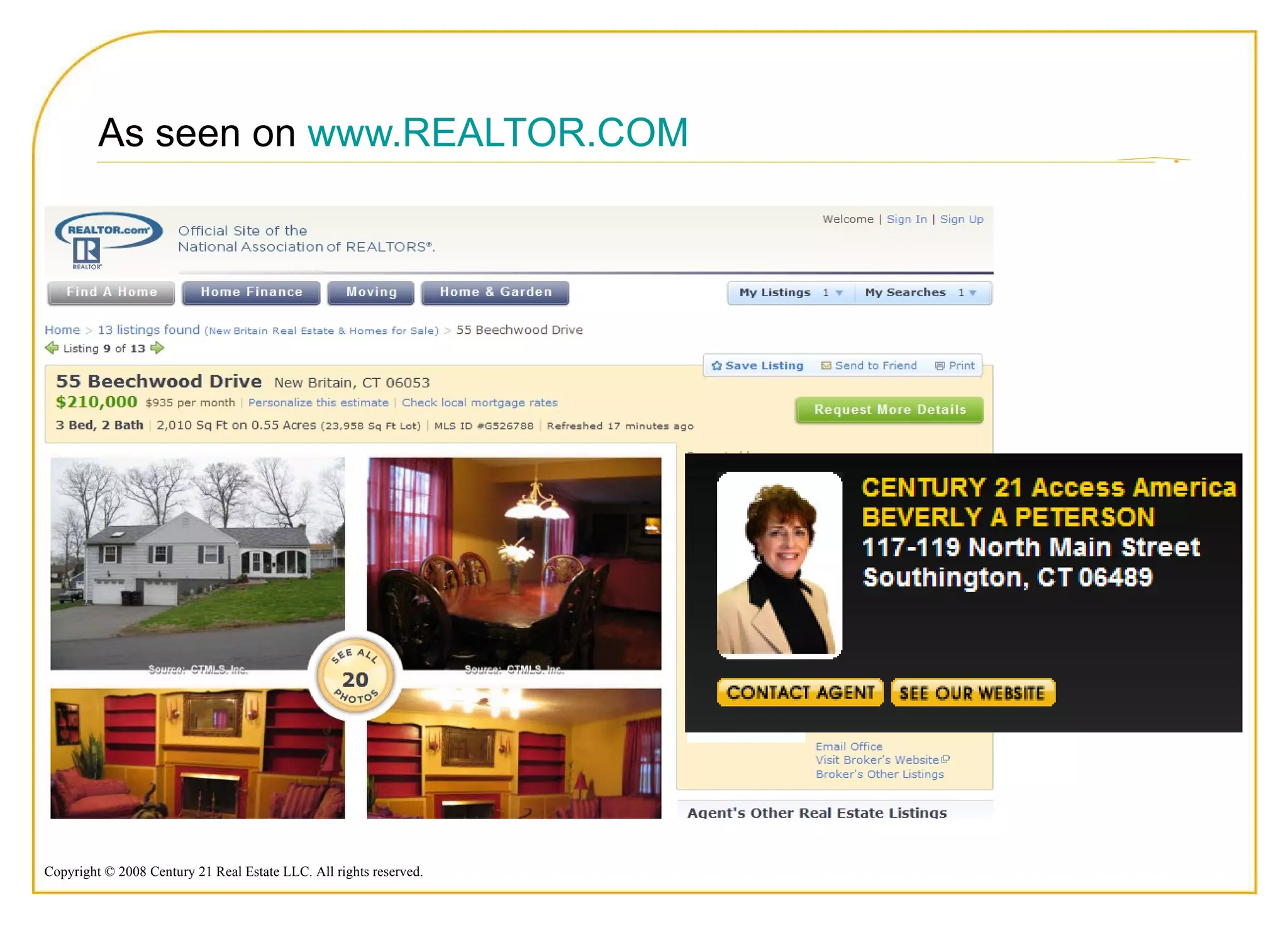 As seen on  www.REALTOR.COM 