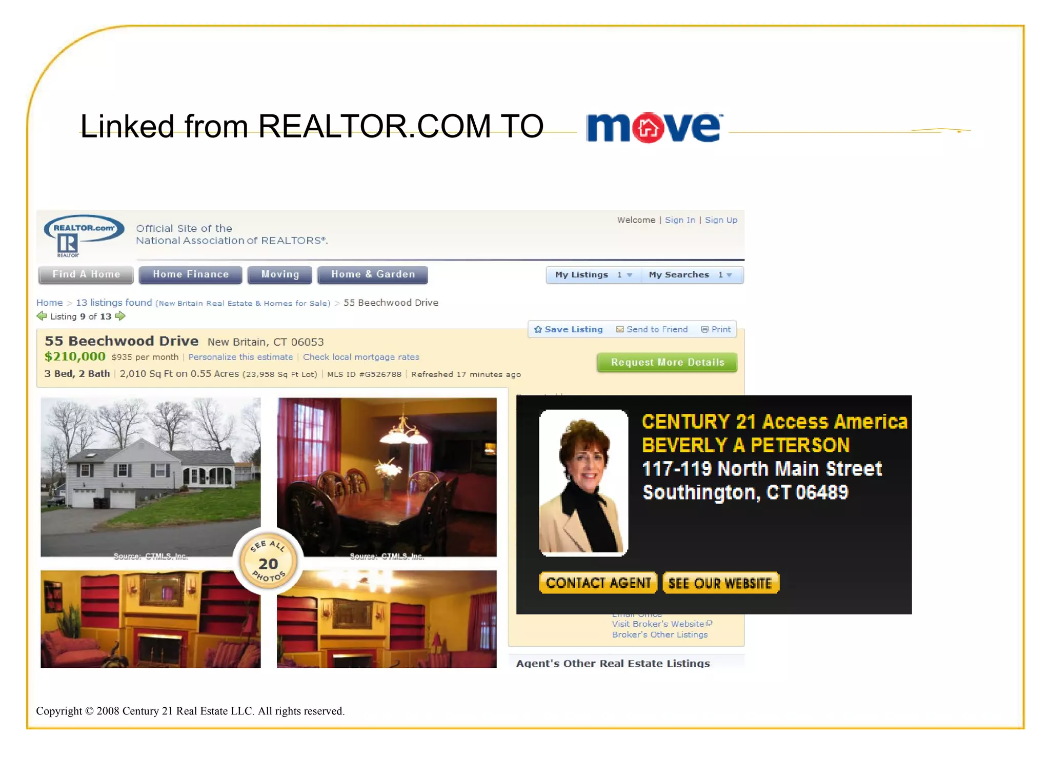 Linked from REALTOR.COM TO  