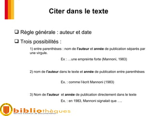 Regles De Citation Et Normes Bibliographiques Apa