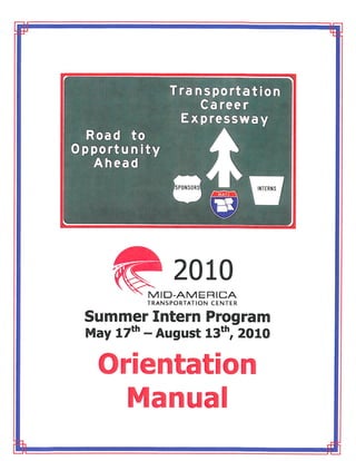 2010 matc intern orientation manual