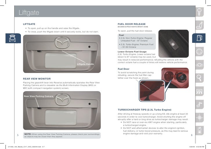 Mazda Cx 7 Fuel Door Release - Ultimate Mazda