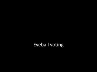 Eyeball voting