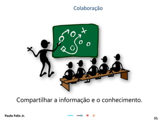 12
Paulo Felix Jr.
Compartilhar a informação e o conhecimento.
Colaboração
 