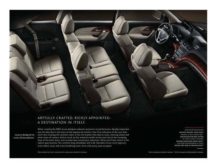 2010 Acura Mdx Brochure Dch Acura Of Temecula