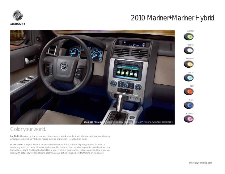 2010 Mercury Mariner Mariner Hybrid Brochure