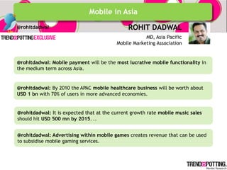 Mobile in Asia
@rohitdadwal                                   ROHIT DADWAL
                                               ...