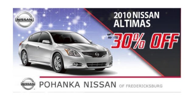 2010 Nissan Altima Cars Specials - Pohanka Nissan of Fredericksburg VA
