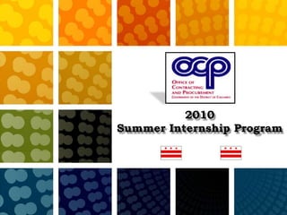 2010 Summer Internship Program 